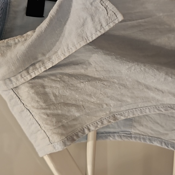 Light blue/white cotton sleeveless shirt. S - Picture 4 of 4